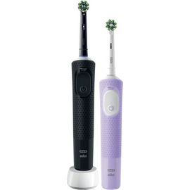  Набор электрических зубных щеток Oral-B Vitality Pro 80368953 черный/лиловый 