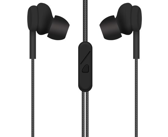  Наушники с микрофоном Krutoff HF-T67 черные (пакет) 