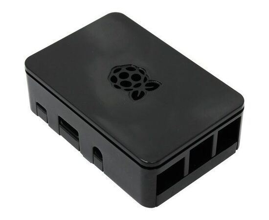  Корпус ACD RA179 black для микрокомпьютера Raspberry Pi 3  Black ABS Plastic case with Logo for Raspberry Pi 3 