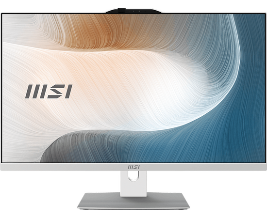  Моноблок MSI Modern AM272P 1M-678XRU (9S6-AF8232-678) 27" Full HD Core 7 150U (1.8) 16Gb SSD512Gb noOS GbitEth WiFi 120W клав. мышь бел 