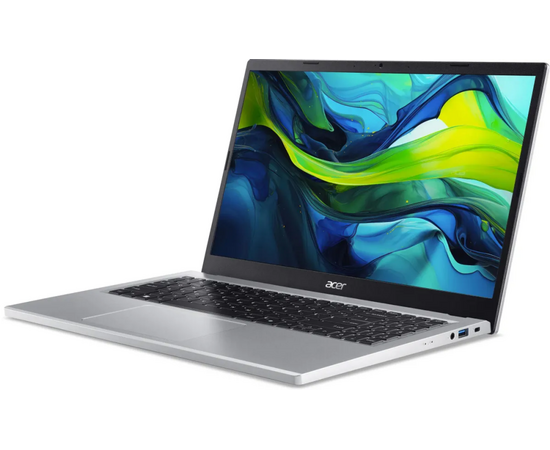  Ноутбук Acer Aspire Go 15 AG15-31P-35MV (NX.KX5CD.005) i3-N305 8Gb SSD 256Gb Intel UHD Graphics 15,6 FHD IPS Cam 50Вт*ч No OS Серебристый 