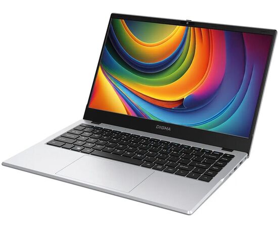  Ноутбук Digma Eve P4851 (DN14N2-8CXW01) 14", IPS, Intel N-series N200 1ГГц, 4-ядерный, 8ГБ LPDDR5, 256ГБ SSD, Intel UHD Graphics интегрированное 