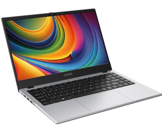  Ноутбук Digma Eve P4851 (DN14N2-8CXW01) 14", IPS, Intel N-series N200 1ГГц, 4-ядерный, 8ГБ LPDDR5, 256ГБ SSD, Intel UHD Graphics интегрированное 