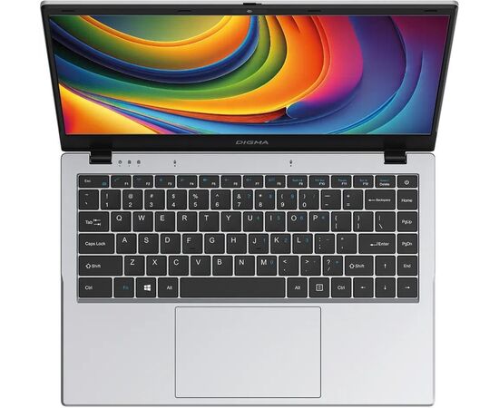  Ноутбук Digma Eve P4851 (DN14N2-8CXW01) 14", IPS, Intel N-series N200 1ГГц, 4-ядерный, 8ГБ LPDDR5, 256ГБ SSD, Intel UHD Graphics интегрированное 