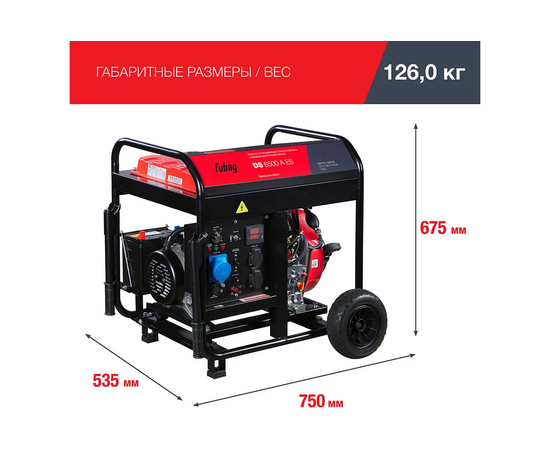  Электростанция дизельная FUBAG DS 6500 A ES (646233) 
