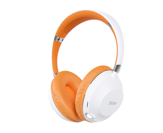  Bluetooth-наушники накладные Smart 5.1 400mAh More choice HW34S с фонариком (White Orange) 