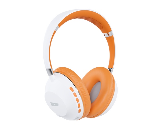  Bluetooth-наушники накладные Smart 5.1 400mAh More choice HW34S с фонариком (White Orange) 