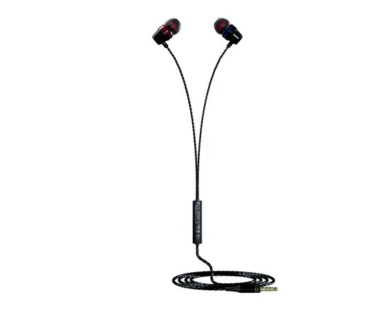  Наушники вакуумные AUX разъём с МК и рег.громкости длина 1.2м More Choice P71 (Black) 