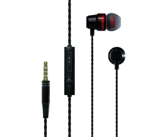  Наушники вакуумные AUX разъём с МК и рег.громкости длина 1.2м More Choice P71 (Black) 