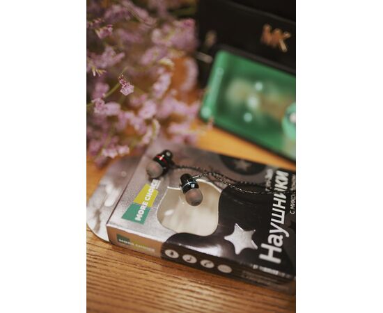  Наушники вакуумные AUX разъём с МК и рег.громкости длина 1.2м More Choice P71 (Black) 