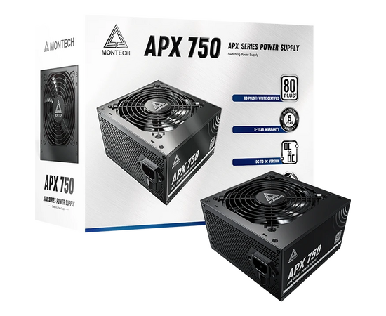  Блок питания MONTECH APX 750 (XWYA11-750W), 750Вт, 120мм, retail 