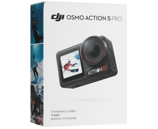  Экшн-камера Dji Osmo Action 5 Pro Standard Combo 1xCMOS 12Mpix черный/черный 